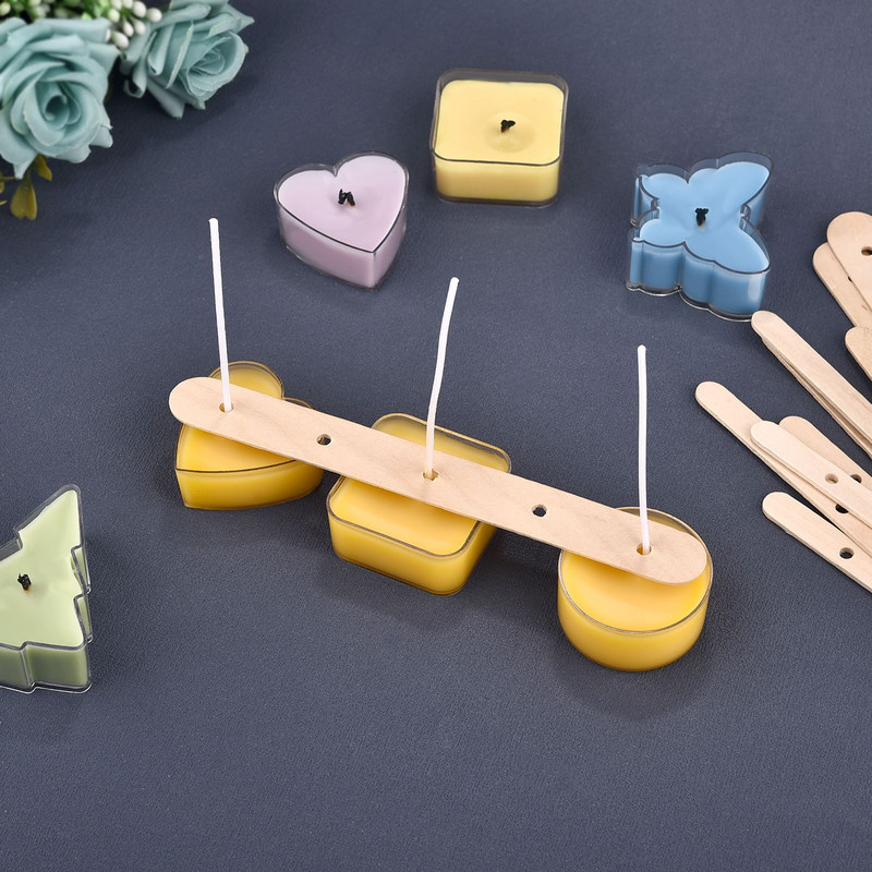 Fa viasz magtartó gyertyákhoz Aromaterápiás gyertyakészítő eszköz Gyertyakészítő kellékek Kanóc központosító eszköz 5/10/20/30db