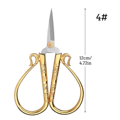 SHWAKK Vintage Retro Tailor Scissor Sewing Ebroidery Craft CrossStitch European Style Scissors for Fabric DIY Home Tools