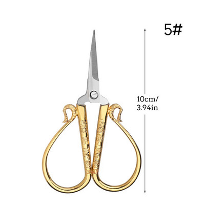 SHWAKK Vintage Retro Tailor Scissor Sewing Ebroidery Craft CrossStitch European Style Scissors for Fabric DIY Home Tools