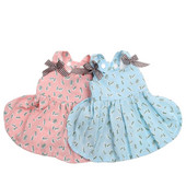 Princesės šunų katės suknelė su gėlėmis ir lankeliais naminių gyvūnėlių šuniukų sijonas, pavasario/vasaros drabužiai