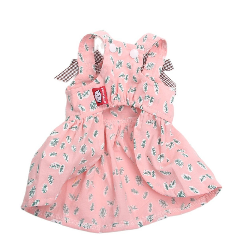 Princesės šunų katės suknelė su gėlėmis ir lankeliais naminių gyvūnėlių šuniukų sijonas, pavasario/vasaros drabužiai