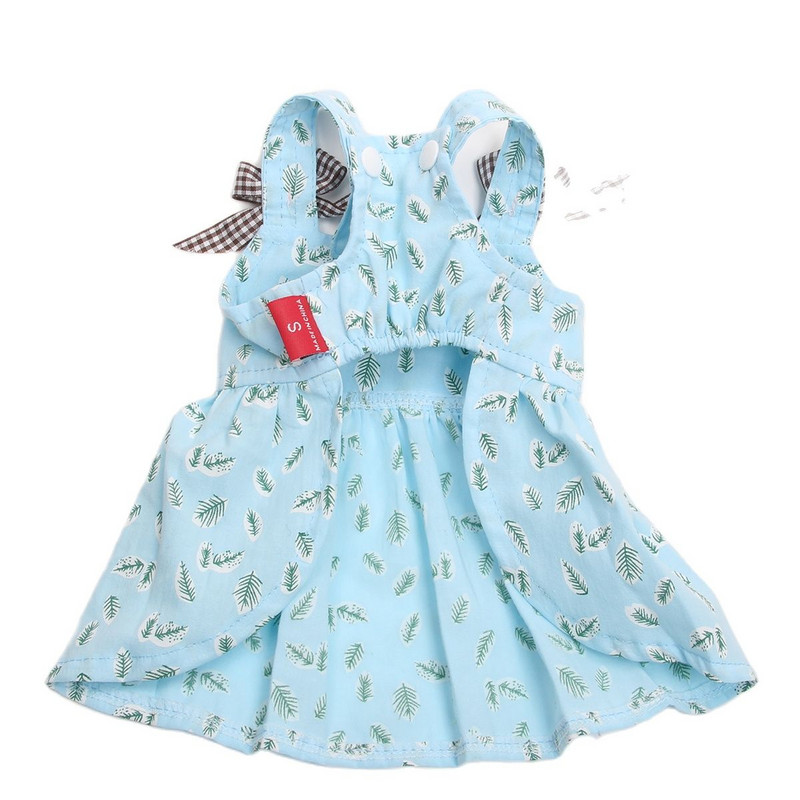 Princesės šunų katės suknelė su gėlėmis ir lankeliais naminių gyvūnėlių šuniukų sijonas, pavasario/vasaros drabužiai