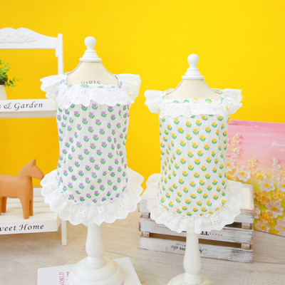 Vestă pentru animale de companie, vară, modă de primăvară, fustă de desene animate, câine mic, rochie de prințesă, pisică, dulce, haine de designer, cămașă pentru cățeluș, chihuahua, Yorkshire