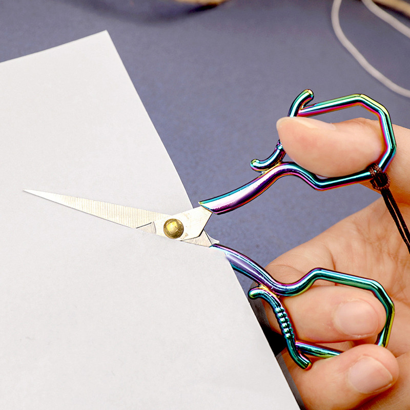 SHWAKK Croitor Foarfece de cusut European Vintage Foarfece Broderie Ață Cusut Foarfece DIY Instrumente pentru țesături