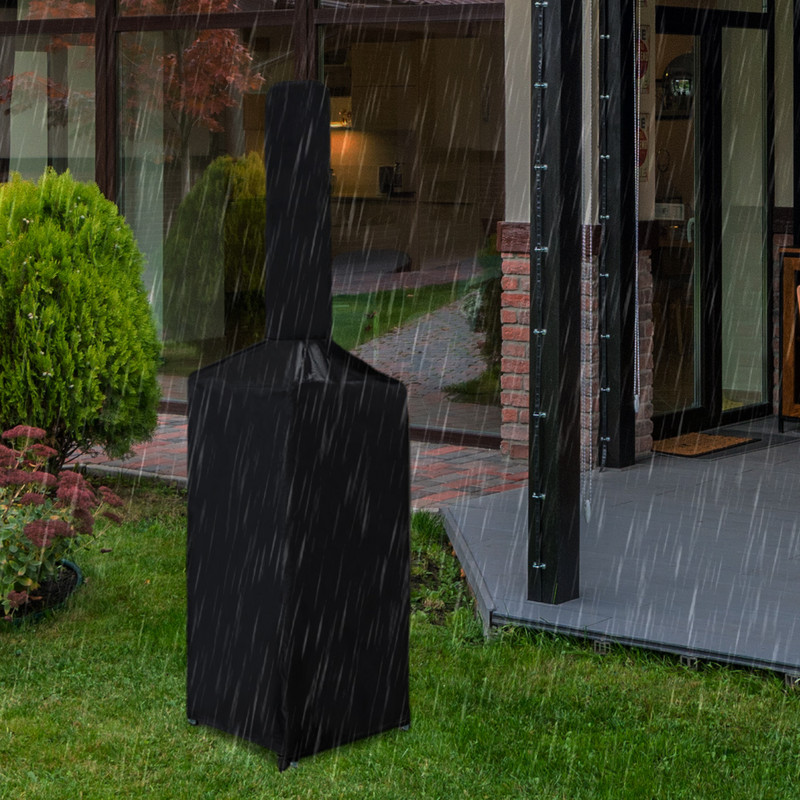 Picas cepeškrāsns vāks ūdensizturīgs putekļu necaurlaidīgs picas krāsns aizsardzība melns pret laikapstākļiem putekļu necaurlaidīgs picas cepeškrāsns BBQ lietus pārsegs