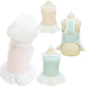 Rochie dulce cu nasturi Rochie cu bretele pentru câini Haine pentru animale de companie Vestă fără mâneci de vară Rochie cămașă pentru câini pentru câini de talie mică Fusta Yorkie