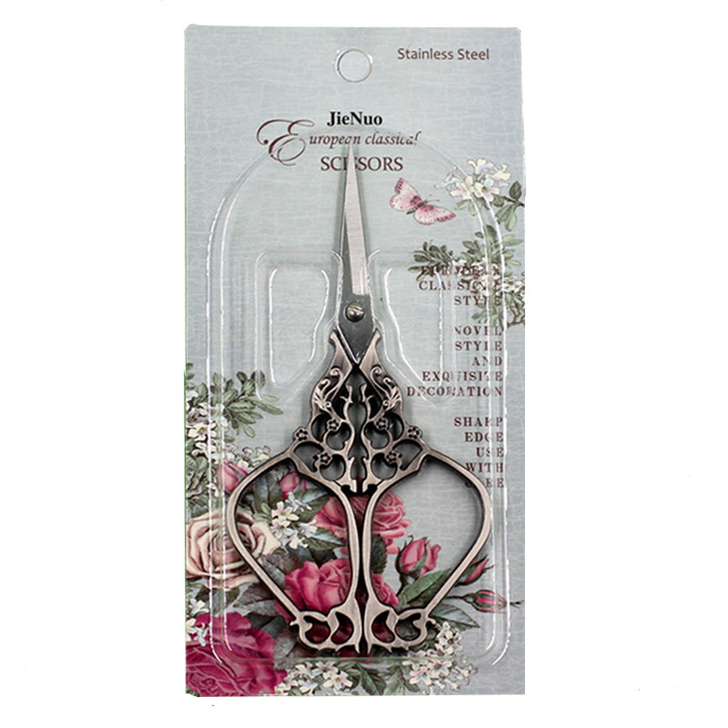 1 buc foarfece retro din oțel inoxidabil de uz casnic cu capătul firului mașini de tuns pentru cusut tunderea tundelor instrumente de broderie accesorii