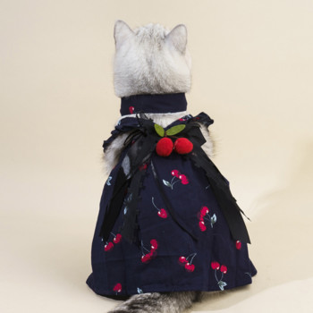Ρούχα για κατοικίδια Άνοιξη Καλοκαίρι Γλυκό Φόρεμα Γάτα Μόδα Φούστα Μικρό σκυλί Χαριτωμένο πουκάμισο σχεδιαστών για κουτάβι γιλέκο Chihuahua Yorkshire Maltese