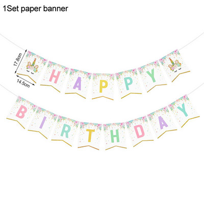 1 szett szivárványos egyszarvú léggömb 32 hüvelykes szám fólia lufi 1. gyerekek egyszarvú témájú születésnapi parti díszek babazuhany gömbök