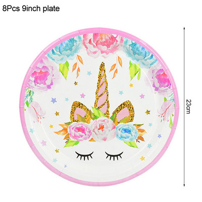 1 szett szivárványos egyszarvú léggömb 32 hüvelykes szám fólia lufi 1. gyerekek egyszarvú témájú születésnapi parti díszek babazuhany gömbök