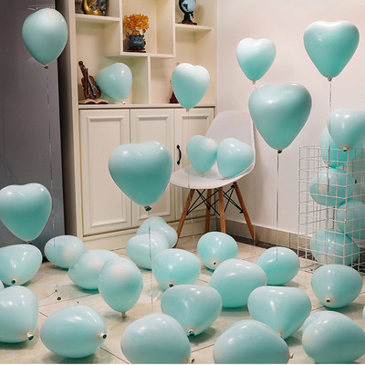 10/20 gab. 12 collu sarkani makaroni sirds formas lateksa balons dzimšanas dienas ballīšu rotājumi kāzu dekorācijas bērniem dušas globusi