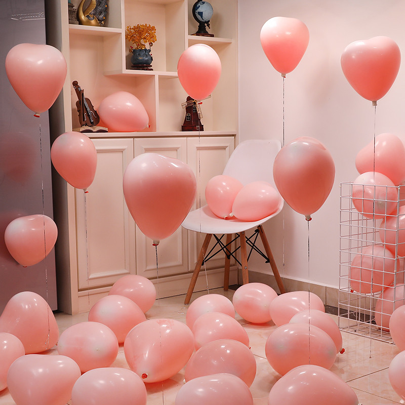 10/20 gab. 12 collu sarkani makaroni sirds formas lateksa balons dzimšanas dienas ballīšu rotājumi kāzu dekorācijas bērniem dušas globusi