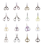 Foarfece de croitori retro cu punct de cruce Foarfece de epocă antice cu ață de broderie Foarfece de cusut pentru cusut artizanal de uz casnic