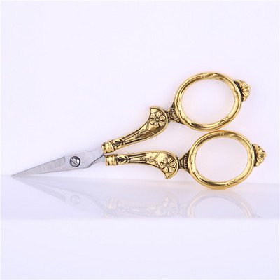 Foarfece de croitori retro cu punct de cruce Foarfece de epocă antice cu ață de broderie Foarfece de cusut pentru cusut artizanal de uz casnic