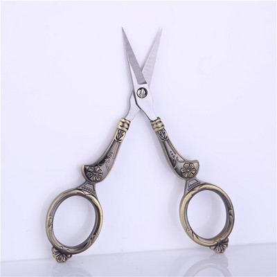 Foarfece de croitori retro cu punct de cruce Foarfece de epocă antice cu ață de broderie Foarfece de cusut pentru cusut artizanal de uz casnic