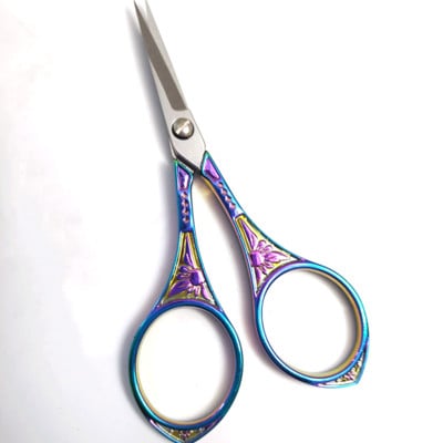 Foarfece de croitori retro cu punct de cruce Foarfece de epocă antice cu ață de broderie Foarfece de cusut pentru cusut artizanal de uz casnic