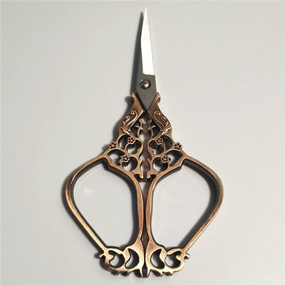 Foarfece de croitori retro cu punct de cruce Foarfece de epocă antice cu ață de broderie Foarfece de cusut pentru cusut artizanal de uz casnic