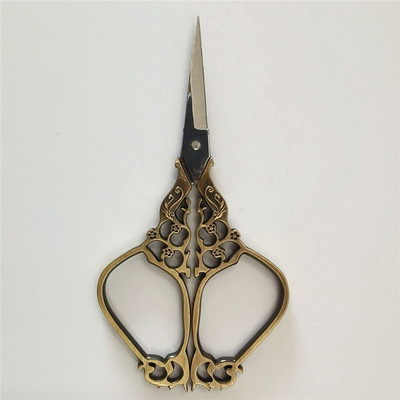 Foarfece de croitori retro cu punct de cruce Foarfece de epocă antice cu ață de broderie Foarfece de cusut pentru cusut artizanal de uz casnic