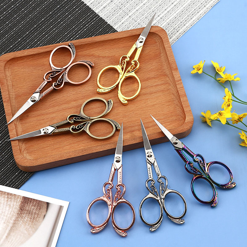 Liblika modelleerimine Retro käsitöö käärid roostevabast terasest tikandid niit käärid majapidamises kasutatavad teekotid käärid kontorikäärid