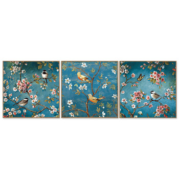 Κεντήματα Zozack, σταυροβελονιά DMC DIY, Ολόκληρα κιτ κεντήματος, Σχέδια λουλουδιών από άνθη δαμάσκηνου Κινέζικη σταυροβελονιά τυπωμένη σε καμβά