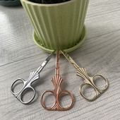 1 buc. Mini foarfece vintage de 10 cm, foarte mici, din oțel inoxidabil, pentru broderie, pentru tăierea mustaților, foarfece portabile pentru bărbați, barba