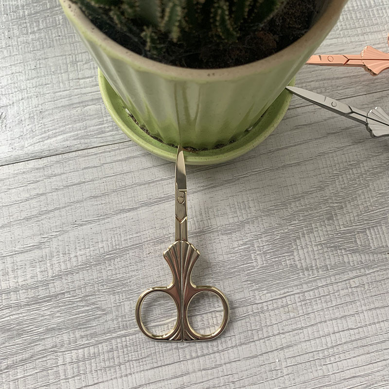 1 buc. Mini foarfece vintage de 10 cm, foarte mici, din oțel inoxidabil, pentru broderie, pentru tăierea mustaților, foarfece portabile pentru bărbați, barba