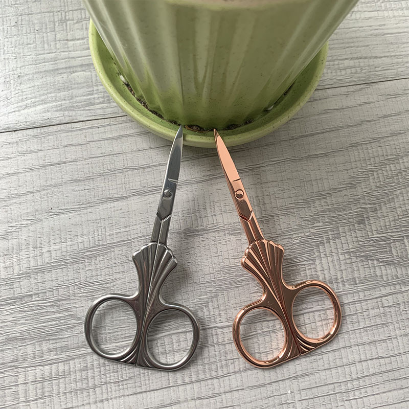 1 buc. Mini foarfece vintage de 10 cm, foarte mici, din oțel inoxidabil, pentru broderie, pentru tăierea mustaților, foarfece portabile pentru bărbați, barba