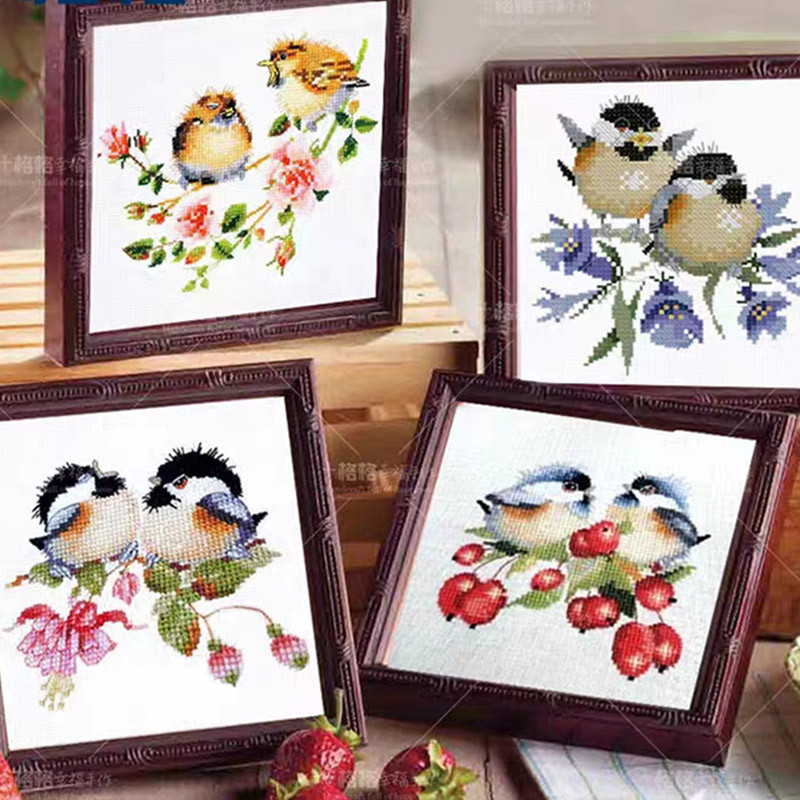 DW409 „Pasidaryk pats“ namų dekoravimas Linksmas rankdarbių darbas, suskaičiuotas kryžminio dygsnio rinkinys siuvinėjimo siūlas 14CT 18CT dygsnio paketai tapybos dovana