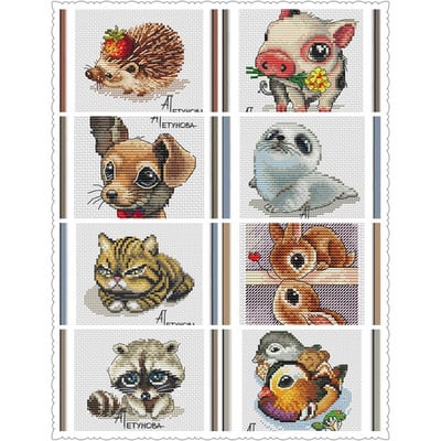 ZZ7827Cross Stitch Set Chinese Cross-stitch Kit Embroidery Needlework Craft Packages Cotton Fabric Floss  New Designs Embroidery