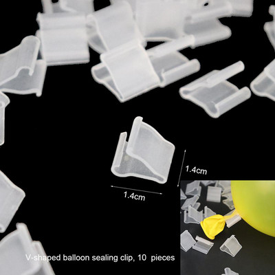 JAUNS 10 gab. Ziedu Baloni Dekorācijas Aksesuāri Plūmju saspraudes Praktiska Dzimšanas dienas kāzu ballīte Plastmasas saspraude Globos balons