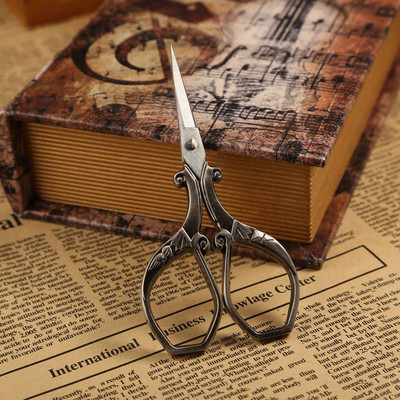 Foarfece retro Antic tăietor de ață Foarfece de epocă Broderie Cusatura de cruce Cusut Foarfece din oțel inoxidabil Foarfece de croitorie