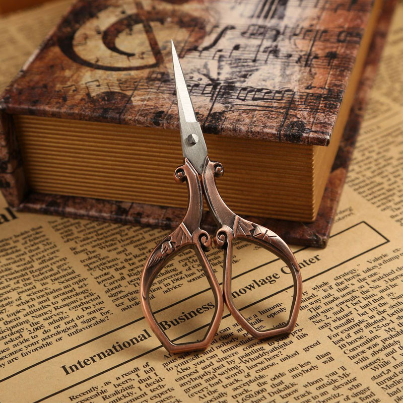 Foarfece retro Antic tăietor de ață Foarfece de epocă Broderie Cusatura de cruce Cusut Foarfece din oțel inoxidabil Foarfece de croitorie