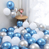 20tk Chrome Metallic Lateks Balloon Kuld Hõbe Metall Pärl Heelium Air Globos Pulmad Täiskasvanute sünnipäevapeo kaunistused Laste mänguasi