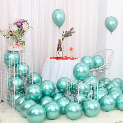 20tk Chrome Metallic Lateks Balloon Kuld Hõbe Metall Pärl Heelium Air Globos Pulmad Täiskasvanute sünnipäevapeo kaunistused Laste mänguasi