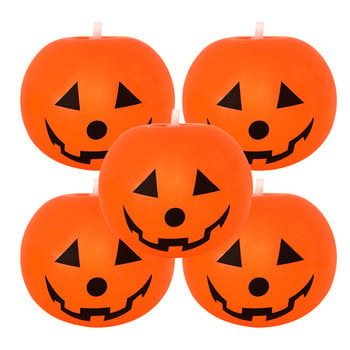 5/10 τεμ. LED Light Up Pumpkin Balloons Παιδικές μπομπονιέρες Διακοσμήσεις αποκριάτικων πάρτι για εσωτερικούς χώρους στο σπίτι λάμψη στο σκοτάδι