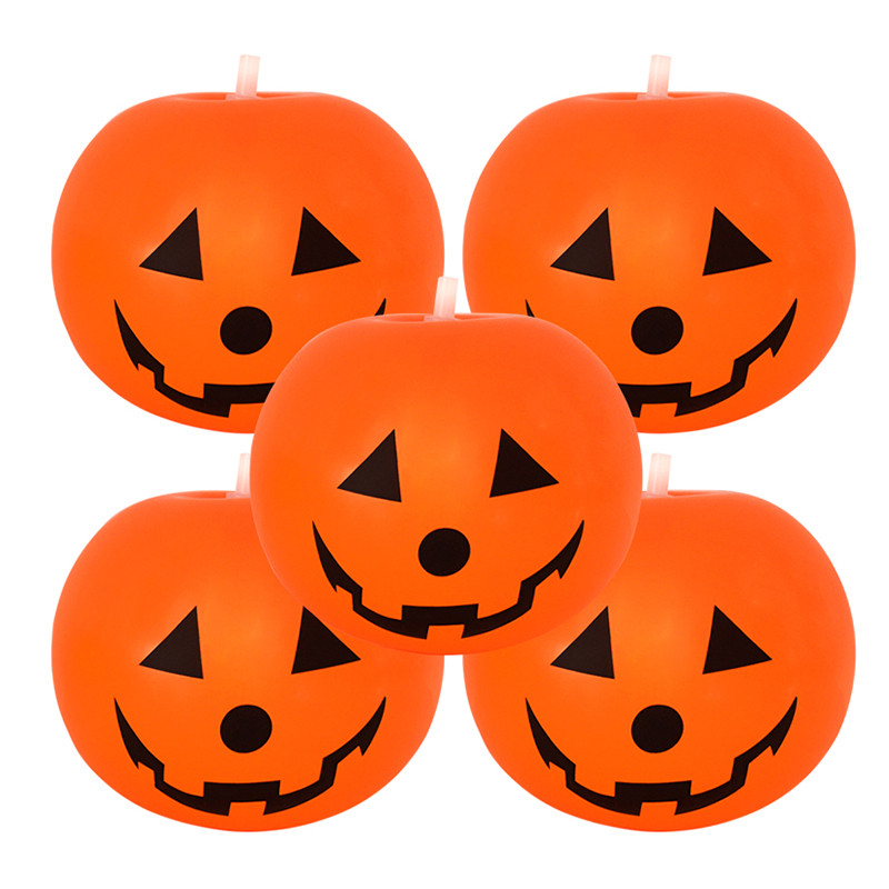 5/10 vnt LED apšviečiantys moliūgų balionai, vaikams tinka Helovino vakarėlio dekoracijos, skirtos namuose, lauke švyti tamsoje, gimtadienis