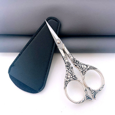 1 buc. foarfece de cusut vintage europene, broderie retro, instrument de tăiat țesături, pentru croitorie, cu protector