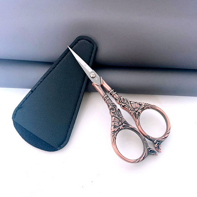 1 buc. foarfece de cusut vintage europene, broderie retro, instrument de tăiat țesături, pentru croitorie, cu protector