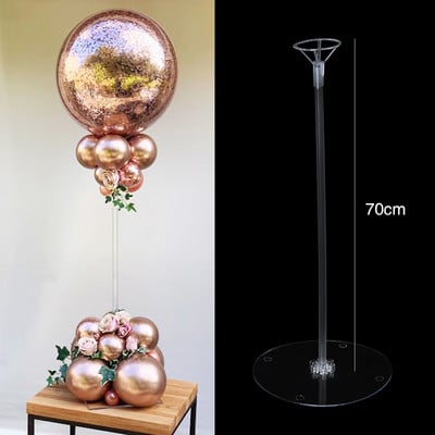 Suport pentru baloane de 37/70 cm, coloană, nuntă, petrecere de ziua de naștere, decorare pentru masă, Globo de Crăciun, baston de sprijin, consumabile pentru duș pentru bebeluși