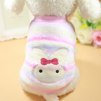 Flaneliniai drabužiai šunims mažiems šunims Žiemos šilti augintiniai Megztiniai Mieli animaciniai filmukai Minkšti drabužiai šuniukui Čihuahua Jorko arbatos puodelio kostiumai