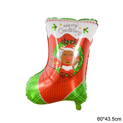 Decoratiuni de Craciun Balon din folie de aluminiu Pom de Craciun Om de zapada La multi ani Copii Cadou pentru copii Jucarie gonflabila Globo de aer