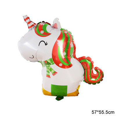 Decoratiuni de Craciun Balon din folie de aluminiu Pom de Craciun Om de zapada La multi ani Copii Cadou pentru copii Jucarie gonflabila Globo de aer