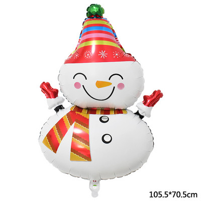 Decoratiuni de Craciun Balon din folie de aluminiu Pom de Craciun Om de zapada La multi ani Copii Cadou pentru copii Jucarie gonflabila Globo de aer