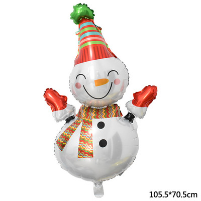 Decoratiuni de Craciun Balon din folie de aluminiu Pom de Craciun Om de zapada La multi ani Copii Cadou pentru copii Jucarie gonflabila Globo de aer