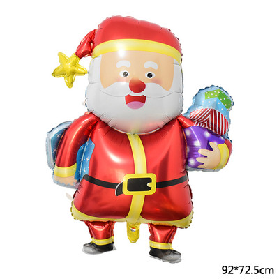 Decoratiuni de Craciun Balon din folie de aluminiu Pom de Craciun Om de zapada La multi ani Copii Cadou pentru copii Jucarie gonflabila Globo de aer