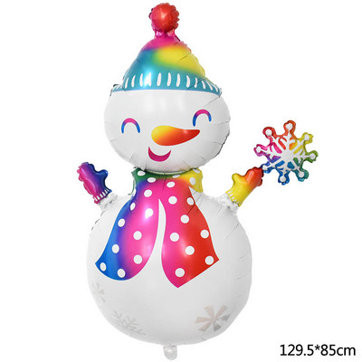 Decoratiuni de Craciun Balon din folie de aluminiu Pom de Craciun Om de zapada La multi ani Copii Cadou pentru copii Jucarie gonflabila Globo de aer