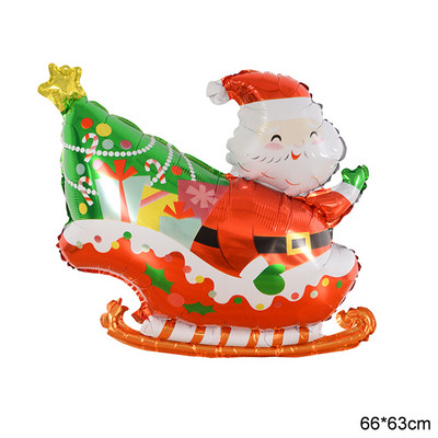 Decoratiuni de Craciun Balon din folie de aluminiu Pom de Craciun Om de zapada La multi ani Copii Cadou pentru copii Jucarie gonflabila Globo de aer