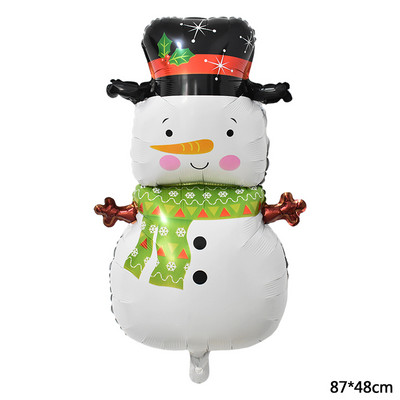 Decoratiuni de Craciun Balon din folie de aluminiu Pom de Craciun Om de zapada La multi ani Copii Cadou pentru copii Jucarie gonflabila Globo de aer