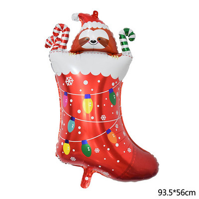 Decoratiuni de Craciun Balon din folie de aluminiu Pom de Craciun Om de zapada La multi ani Copii Cadou pentru copii Jucarie gonflabila Globo de aer