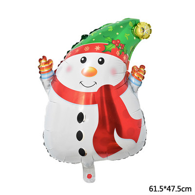 Decoratiuni de Craciun Balon din folie de aluminiu Pom de Craciun Om de zapada La multi ani Copii Cadou pentru copii Jucarie gonflabila Globo de aer